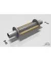 Fox Uni - Silencieux Rond Avec Bec Ø 125mm Entrée Ø 88,9mm Longueur 250mm Offre Limitée