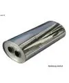 Nouveauté Universalschalldämpfer Oval zweiflutig Eingang Ø 70mm (d) Schallkörper B211 x H145 x L420mm Edelstahl