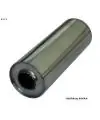 Solde Universalschalldämpfer Rund einflutig ohne Stutzen Eingang Ø 80mm Schallkörper Ø 198mm Länge 420mm Edelstahl