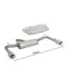 Nouvelle Collection Ragazzon Duplex Échappement Sport Alfa Romeo Giulietta 940 1.4l TB Chaque 1x90mm