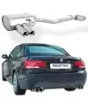 Gestec Duplex Sportauspuff BMW 3 E92 Coupé 318i 320i Arrière de Série 2x70 Roulé Nouvelle Collection