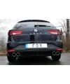 Dernier Modèle Fox Duplex Échappement Sport Silencieux Seat Leon 5F St Ré / Li 2x90mm Eingeroll
