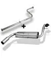 Achetez Aujourd’hui Échappement Sport Racinganlage Hors Catégorie Honda Crx 2 1.6l Bj 88-91 1x90mm
