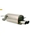 Mazda 2 Typ DE ab Bj. 07 1.3l 1.5l u. Diesel BASTUCK Sportauspuff 2 x 70mm schräg geschnitten (AnschlussØ 63mm) Retour Gratuit