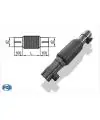 Vente Directe Flexible Inox Interverrouillage Ø90mm Longueur: 200mm Avec Bec - Incl. Anneaux