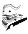 Soldes Fox Racinganlage Hors Opf VW Golf VII Facelift Axe Direct Par 1x114 Arrière Noir