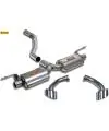 Authentique Supersprint Sportauspuff Duplex-Endschalldämpfer rechts-links 150x105 inkl. Verbindungsrohr - BMW X6 E71 xDrive 30d u. 40d ab Bj. 10
