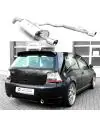 Original Fox le Sport Échappement Duplex VW Golf 4 R32 Design Chaque 1x90mm Rond Roulé +