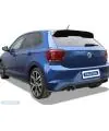 Réduction BASTUCK Sportauspuff Endschalldämpfer VW Polo 6 AW inkl. GTI 2x76mm schräg