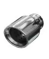 Meilleure Vente BULL-X Edelstahl Endrohr zum Aufstecken 1x89mm rund eingerollt abgeschrägt