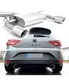 Fox le Sport Échappement Duplex Seat Leon 5F Entiers Essieu Chaque 1x100mm Certifié
