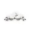 Livraison Mondiale Remus Duplex Racing Komplettanlage ab Kat. mit 2 integrierten Klappen Audi RS3 Typ 8V 2.5l Turbo quattro li/re je 2 x 84mm verchromt