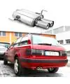Fox Échappement Sport Audi 80 Type B4 Quattro 2.0l 2.3l 2.6l 2.8l 2x76mm Réseau Livraison Mondiale