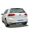 Dernier Modèle Bastuck Duplex Intégral depuis la Cat. VW Golf 7 1.2l Ré Li Par 1x90mm Inclinées