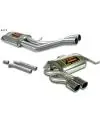 Dernier Modèle Supersprint Sportauspuffanlage ab Kat. inkl. Mittelschalldämpfer u. Endschalldämpfer 2x 80mm - BMW 3er E90/E91 325i-330i-330xi Bj. 02-07