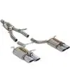 Gros Lot Supersprint Sportauspuff Mercedes R172 SLK 200 CGI u. 250 CGI ab Bj. 11 - Anlage rechts-links 2x 120x80 für AMG-Heckschürze