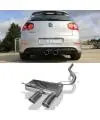 Retour Gratuit Fox Échappement Sport Silencieux Inox V2A VW Golf V R32 Centré 2x100mm