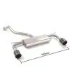 Expédition Rapide Ragazzon le Sport Échappement Duplex Seat Leon Mk3 5F 1.5l TSI Fr Chaque 1x100mm