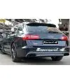 Authentique Supersprint Duplex-Sportauspuffanlage rechts-links 2x 100x75 schwarz mit Mittelschalldämpfer - Audi S6 und S7 4.0T ab Bj. 2012