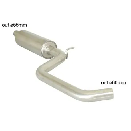 Silencieux intermédiaire Ragazzon pour AUDI A3 (8V) (04/2012 - Aujourd'hui) 50.0488.80 Seulement Aujourd’hui