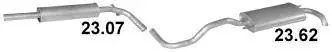 Silencieux intermédiaire + arrière  Seat  Ibiza  1.0  II (1993 - 2002) Prix Choc