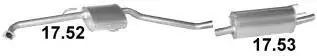 Silencieux intermédiaire + arrière Opel Omega B (1994-2003) 2.0 Garantie Incluse