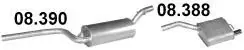 Réduction Silencieux intermédiaire + arrière Ford Focus Focus MK1 (1998-2004) 1.6