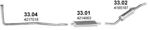 Offre Limitée Système d’échappement Fiat 128 1.3
