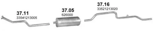 Garantie Incluse Système d’échappement Daewoo Lublin II 2.4 td