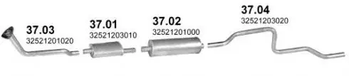 Acheter Direct Système d’échappement Daewoo Lublin I 2.4 d