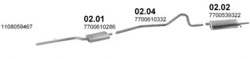Système d’échappement Dacia 1310 1.3 Prix Promo