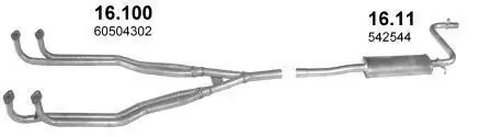 Prix Réduit Tuyau + Silencieux Alfa Romeo Alfasud 1.3