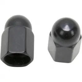 Nouveauté 2 X BOUCHONS DE VALVE EN ALU NOIR