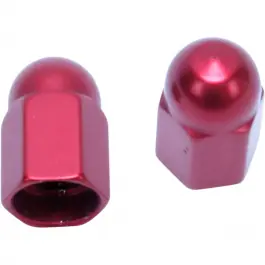 2 X BOUCHONS DE VALVE EN ALU ROUGE Vente Flash