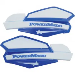 COQUES DE PROTÈGES MAINS POWERMADD BLEU ET BLANC Commande En Gros