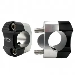 Satisfait Ou Remboursé PONTETS ALU ADAPTATEURS NOIR / ALU 4MX 22 / 28,6MM