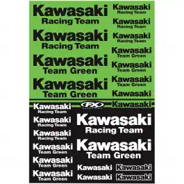 PLANCHE AUTOCOLLANTS KAWASAKI RACING Offre Exclusive