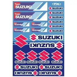 Exclusif PLANCHE AUTOCOLLANTS SUZUKI RACING