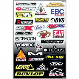 PLANCHE AUTOCOLLANTS SPONSOR KIT D Prix Choc