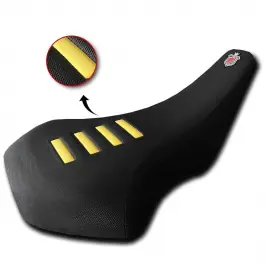 HOUSSE DE SELLE LTZ400 NOIR ET JAUNE CLASSIC Offre Limitée