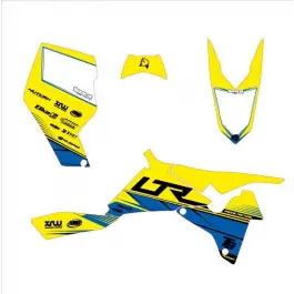 KIT DECO SUZUKI USINE LTR450 JAUNE ET BLEU Offre Exclusive