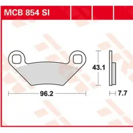Acheter Direct PLAQUETTE DE FREIN AVANT POUR POLARIS RZR570 / 800 / 800 S