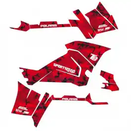 Garantie Incluse KIT DÉCO QUAD CAMO ROUGE POLARIS SPORTSMAN 570 FOREST 2018 à 2020