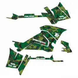 KIT DÉCO QUAD CAMO VERT POLARIS SPORTSMAN 570 TOURING 2018 à 2020 Vente Flash