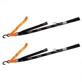 2 SANGLES NOIRE / ORANGE A BOUCLE Nouveauté