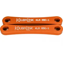Gros Lot Kit de rabaissement de selle KOUBALINK (31.8 mm) orange - Kawasaki KLR650
