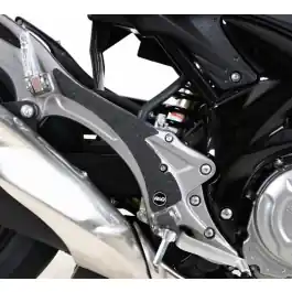Adhésif anti-frottement R&G RACING platine repose-pieds noir 2 pièces Suzuki Gladius SFV 650 Gros Lot