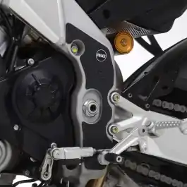 Kit protection de cadre R&G RACING - cadre noir (2 pièces) Aprilia Tuono V4 1100 Gros Lot
