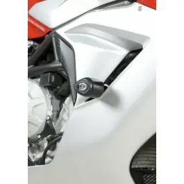 Tampons de protection R&G RACING Aero noir MV Agusta Expédition Rapide