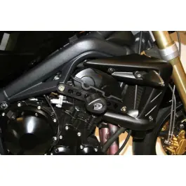 Meilleur Prix Tampons de protection R&G RACING Aero noir Triumph Street Triple/R 675